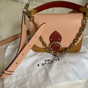 Coach Beat Shoulder Bag in Colorblock With Rivets